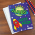 Space and Rocket Theme A5 Notebook